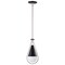 Nuvo Admiral 1-Light Pendant 6 in. Matte Black and Brushed Nickel White Opal Glass 60/7912 - alternate 6
